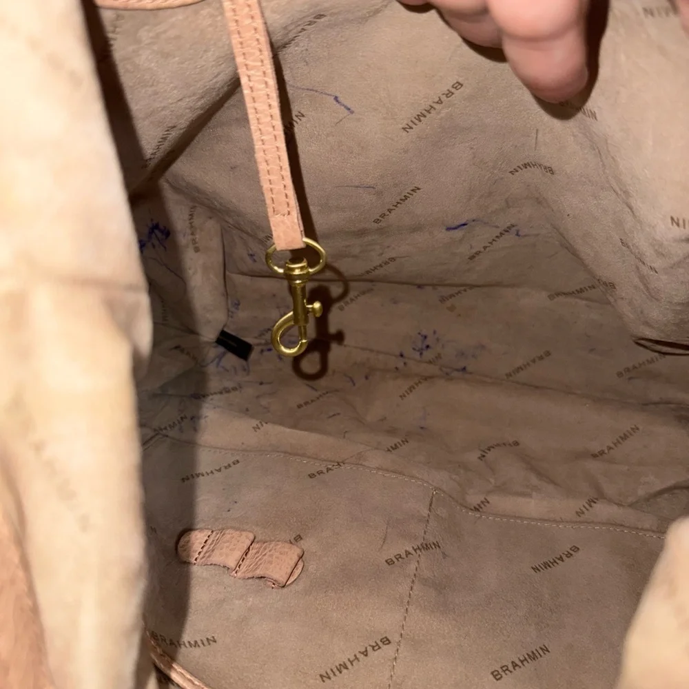 Brahmin Tan Hobo Bag